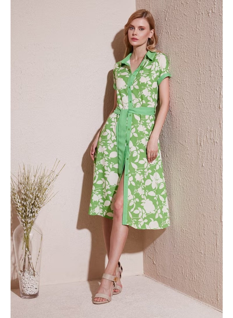 Lela Floral Shirred Dress - Image 2